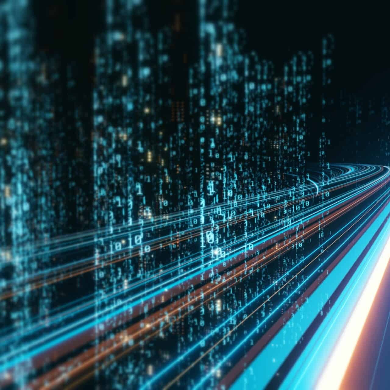 3d,Rendering,Of,Abstract,Highway,Path,Through,Digital,Binary,Towers How SCS 9001 Operationalizes The UK Telecommunications Security Act